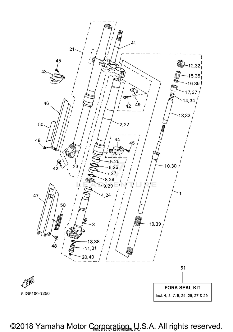 Front Fork Schematic