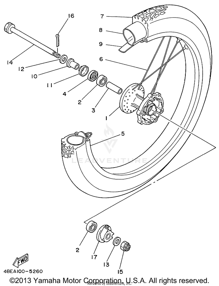 Front Wheel Schematic
