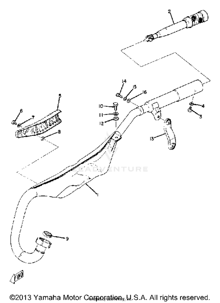 Exhaust Yz80a Schematic