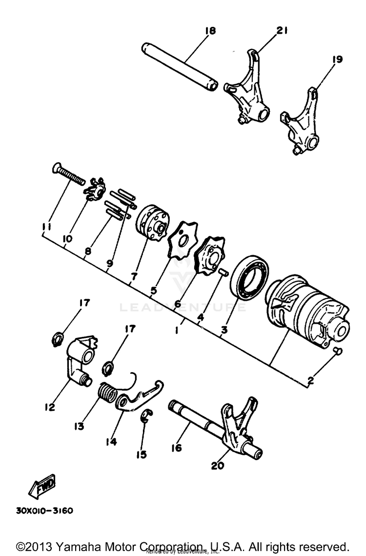 Shift Cam - Fork Schematic