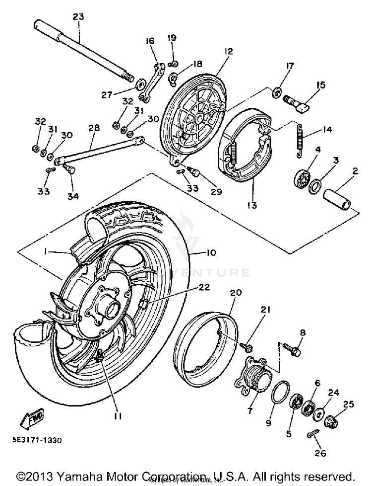 Rear Wheel Schematic