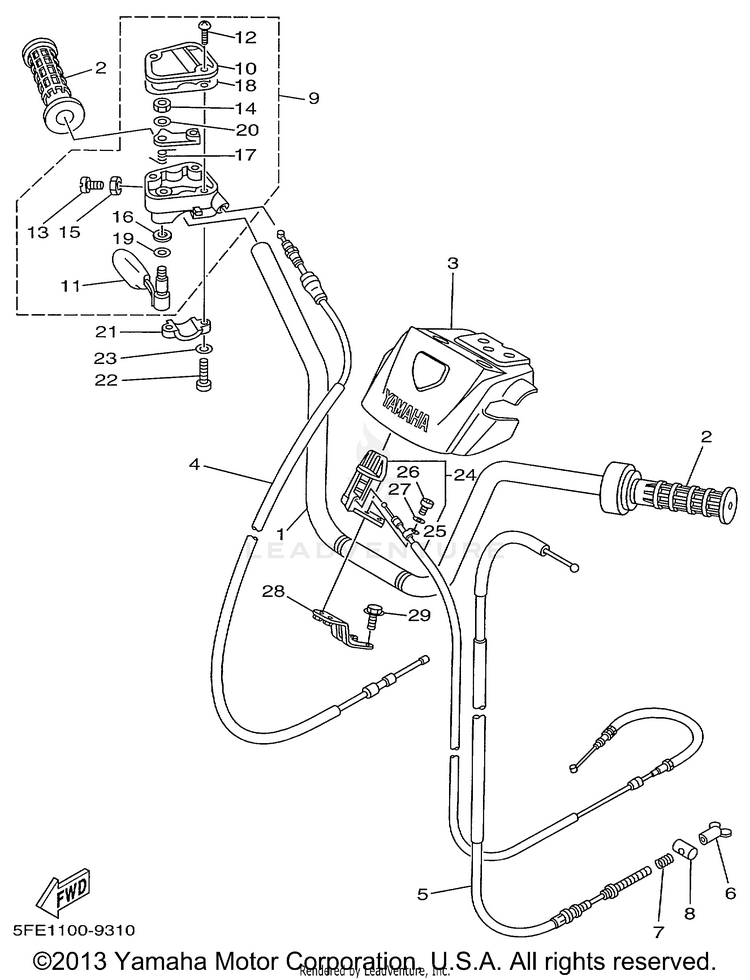 Steering Handle Cable Schematic