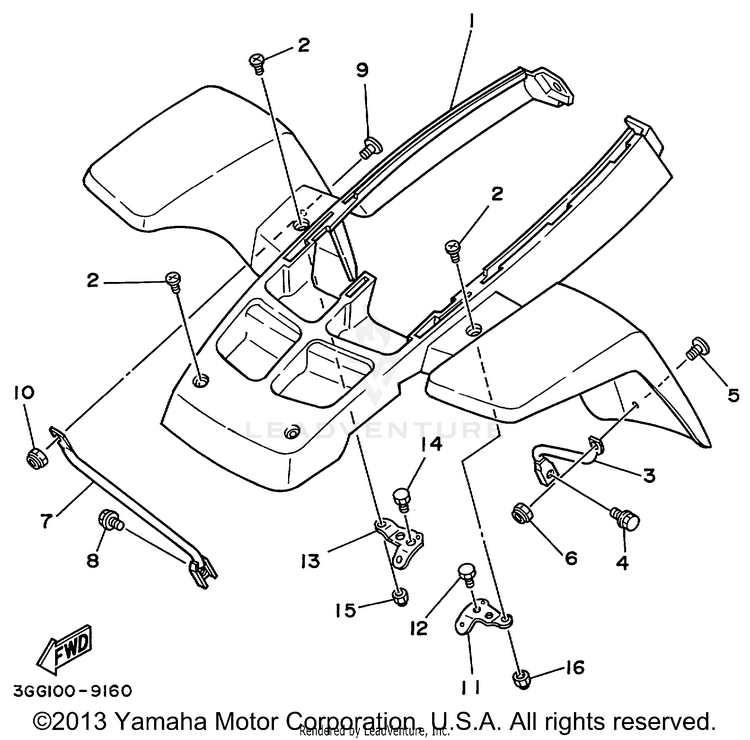 Front Fender Schematic