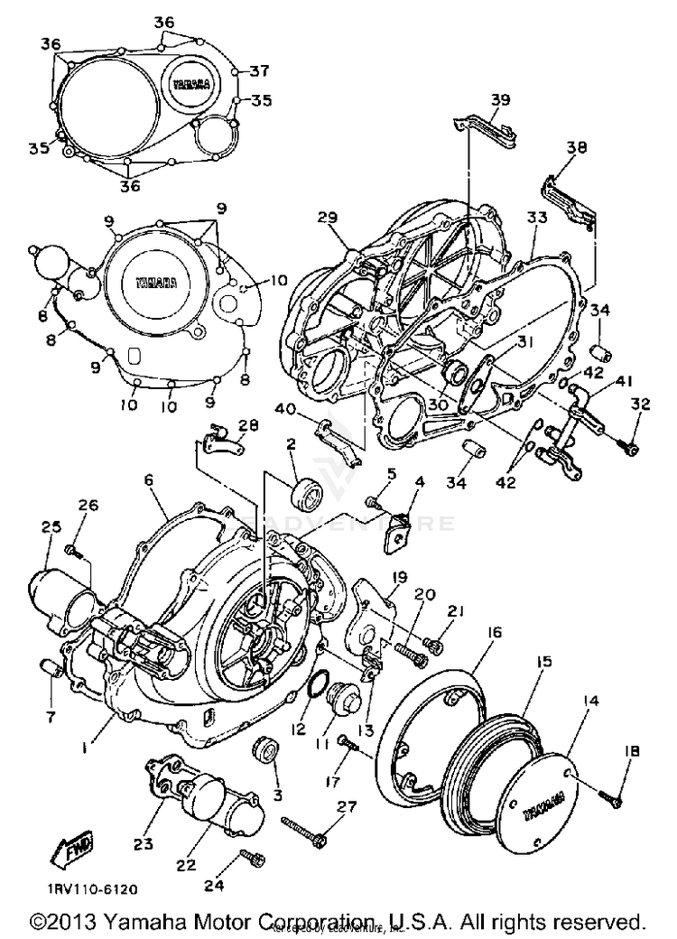 Crankcase Cover 1 Schematic