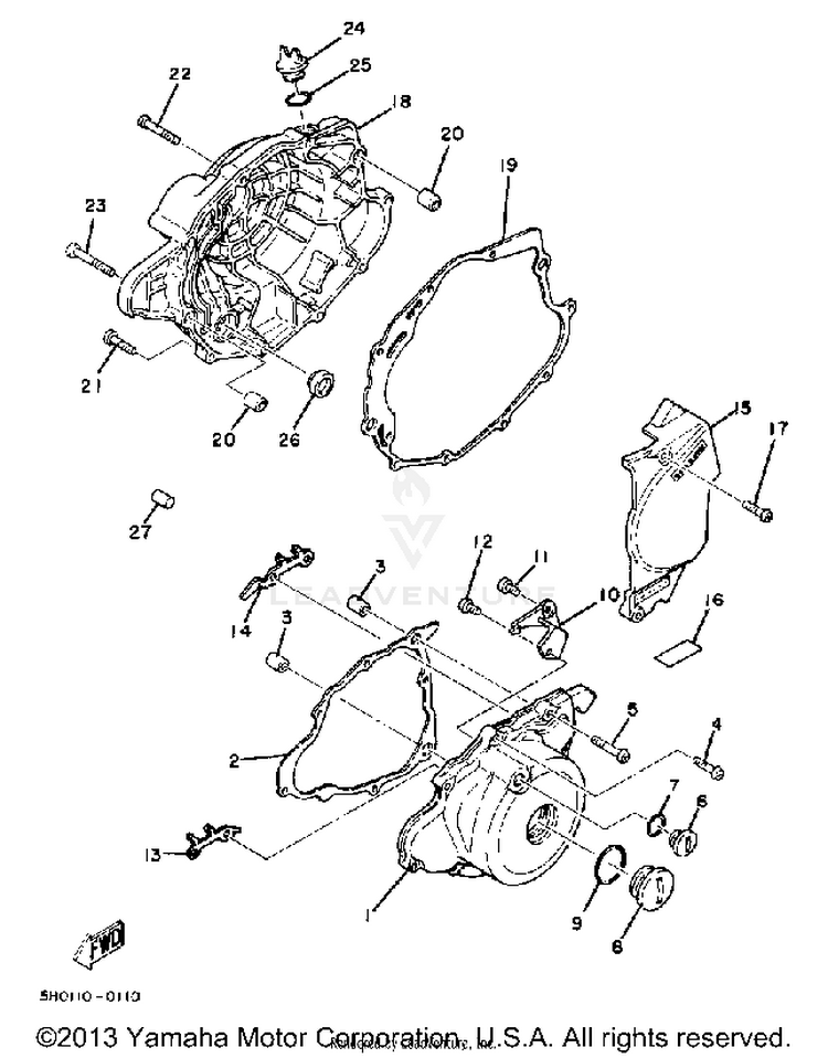Crankcase Cover Schematic