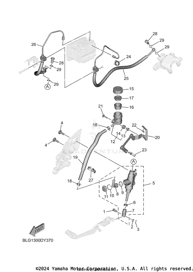 Rear Master Cylinder Schematic