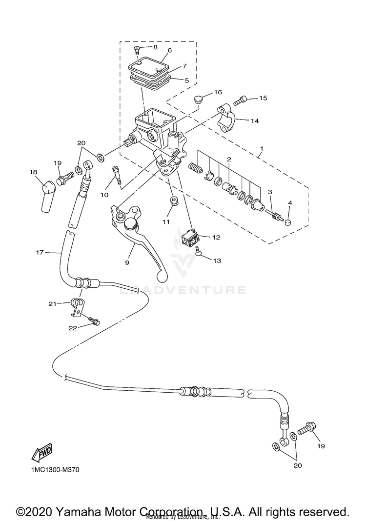 Front Master Cylinder 2 Schematic
