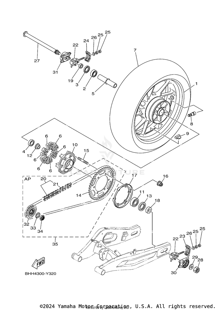Rear Wheel Schematic