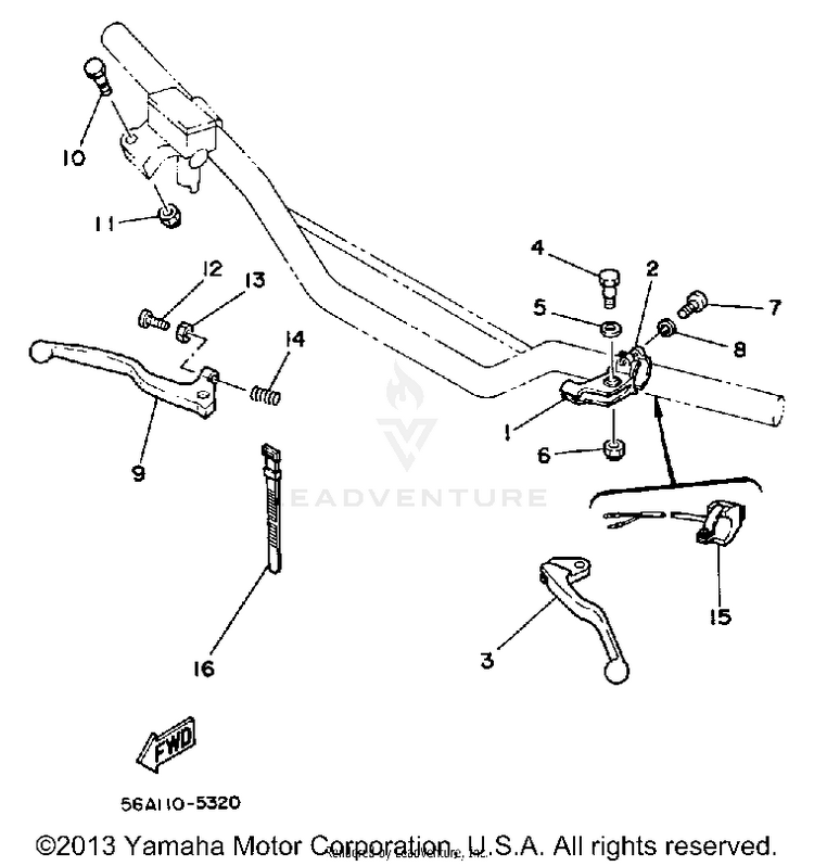 Handle Switch - Lever Schematic