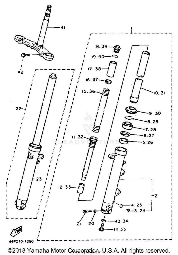 Front Fork Schematic