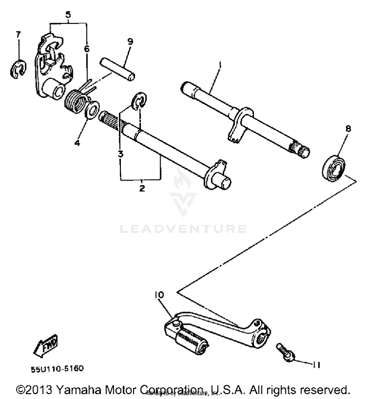Shift Shaft Schematic