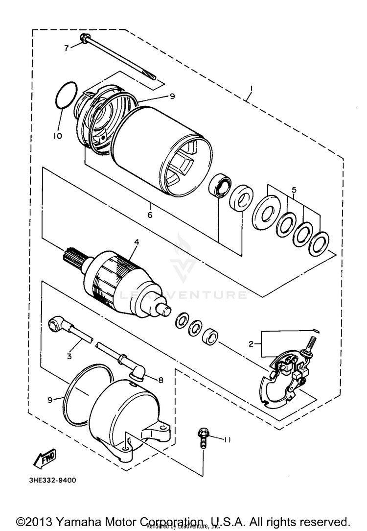 Starting Motor Schematic