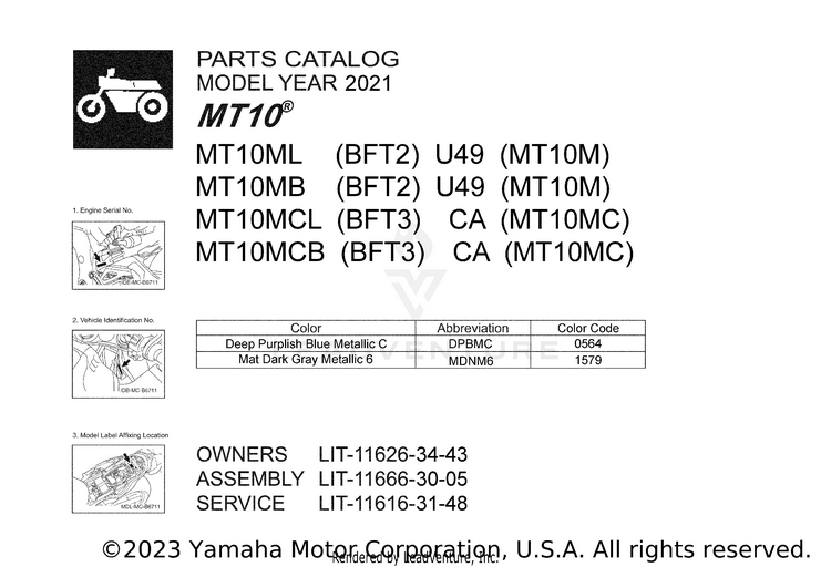 1 Title Page MT10 - MT10MCB - 2021 Schematic