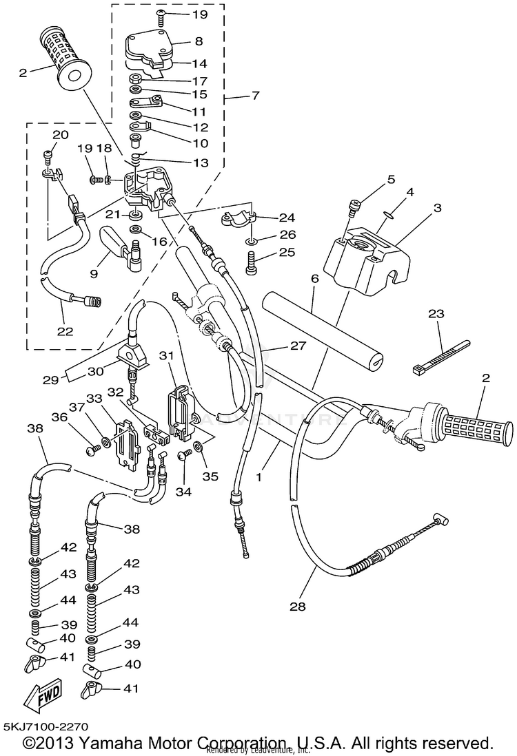 Steering Handle Cable Schematic