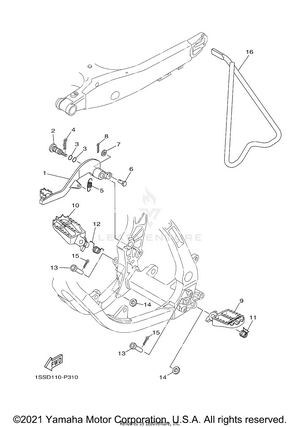 Stand Footrest Schematic