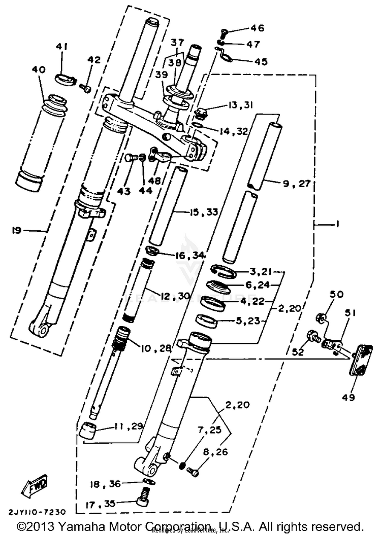 Front Fork Schematic
