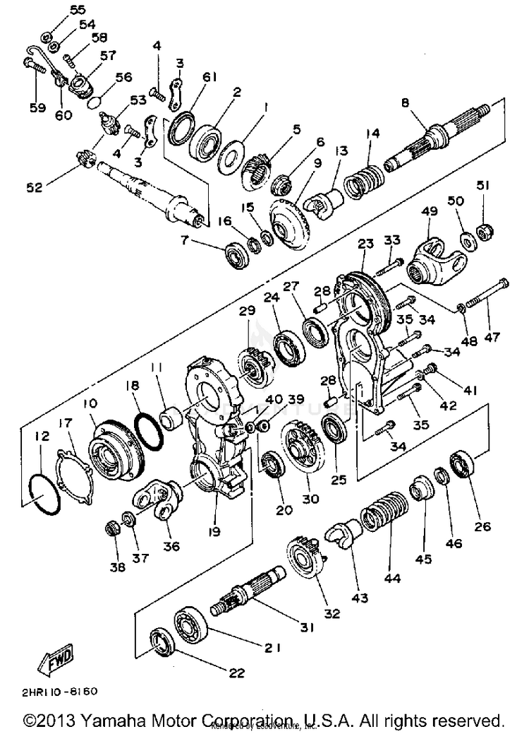 Middle Drive Gear Schematic