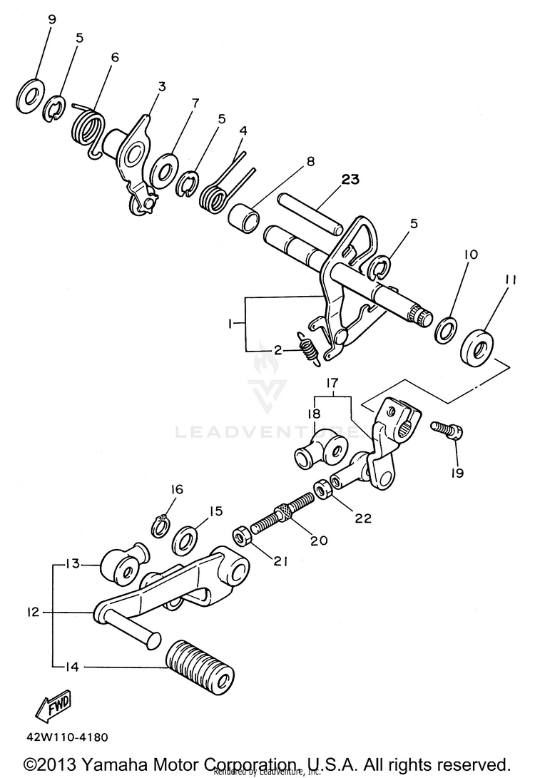 Shift Shaft Schematic