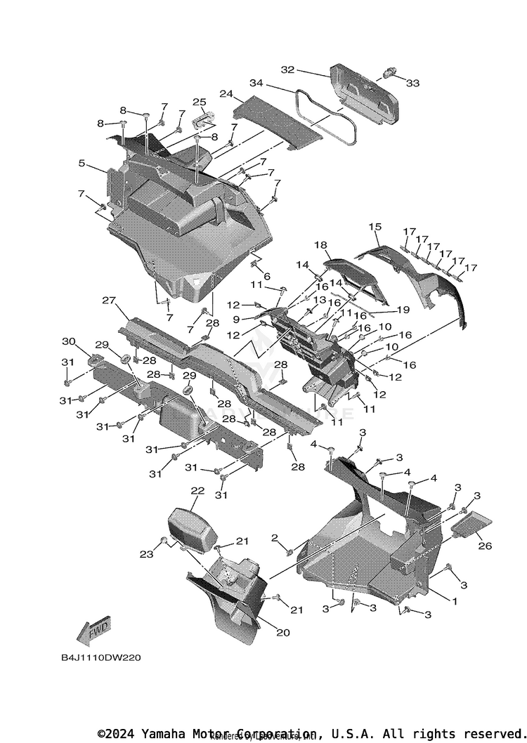 Front Fender 1 Schematic