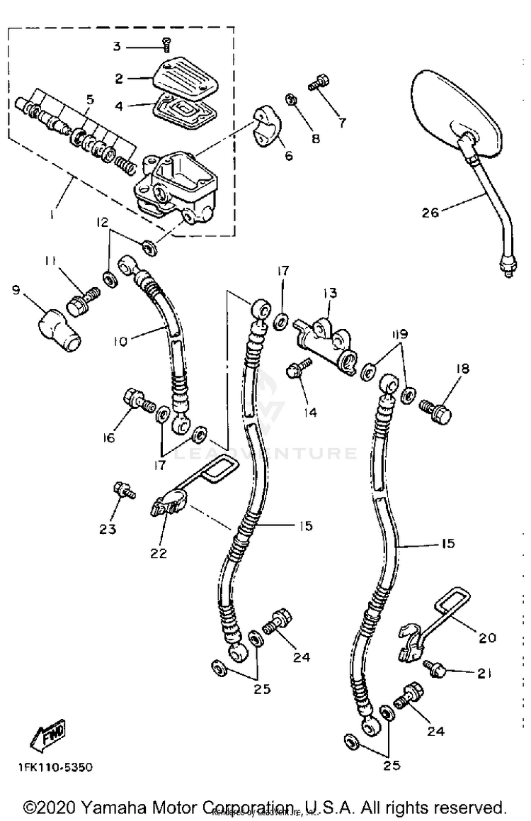 Front Master Cylinder 1 Schematic