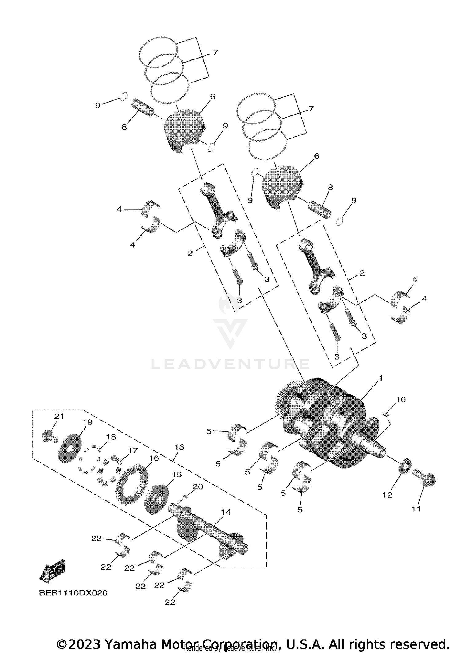 CRANKSHAFT & PISTON