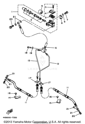 Front Master Cylinder Schematic