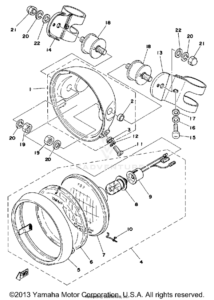 Head Lamp Schematic