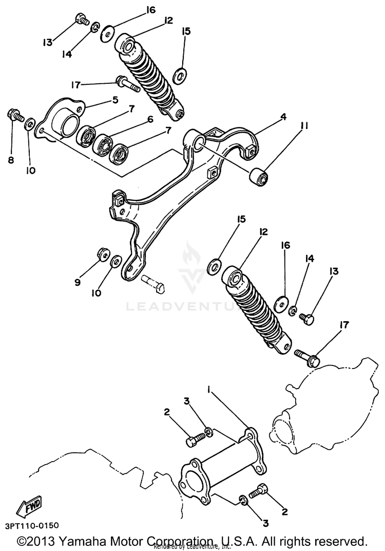 Rear Arm Suspension Schematic
