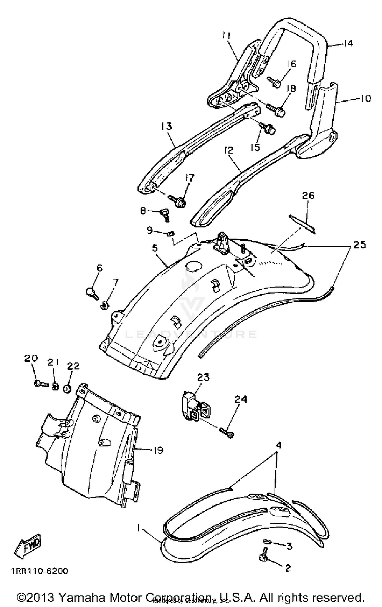 Fender Xv700ss Ssc VIRAGO 700 - XV700SSC - 1986 Schematic