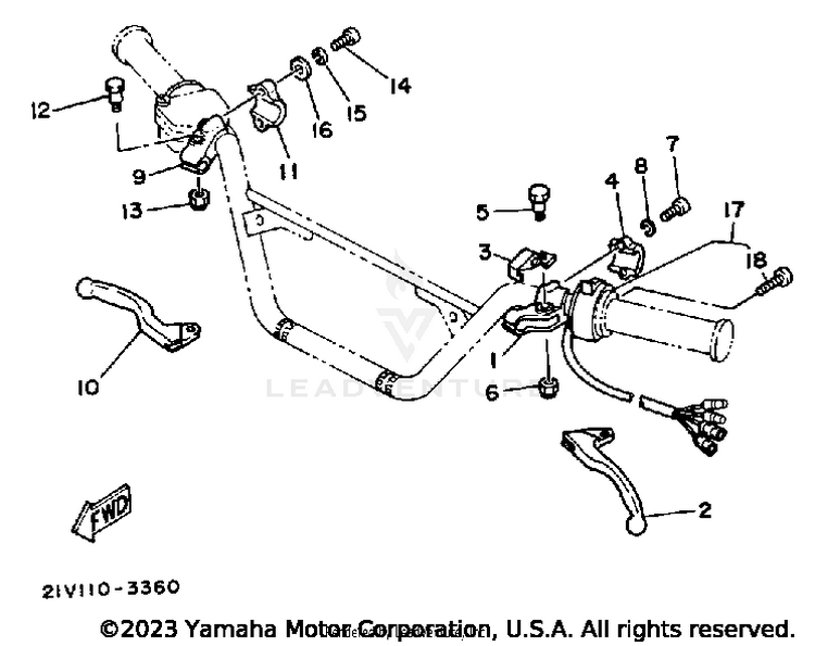 Handle Switch-Lever Schematic