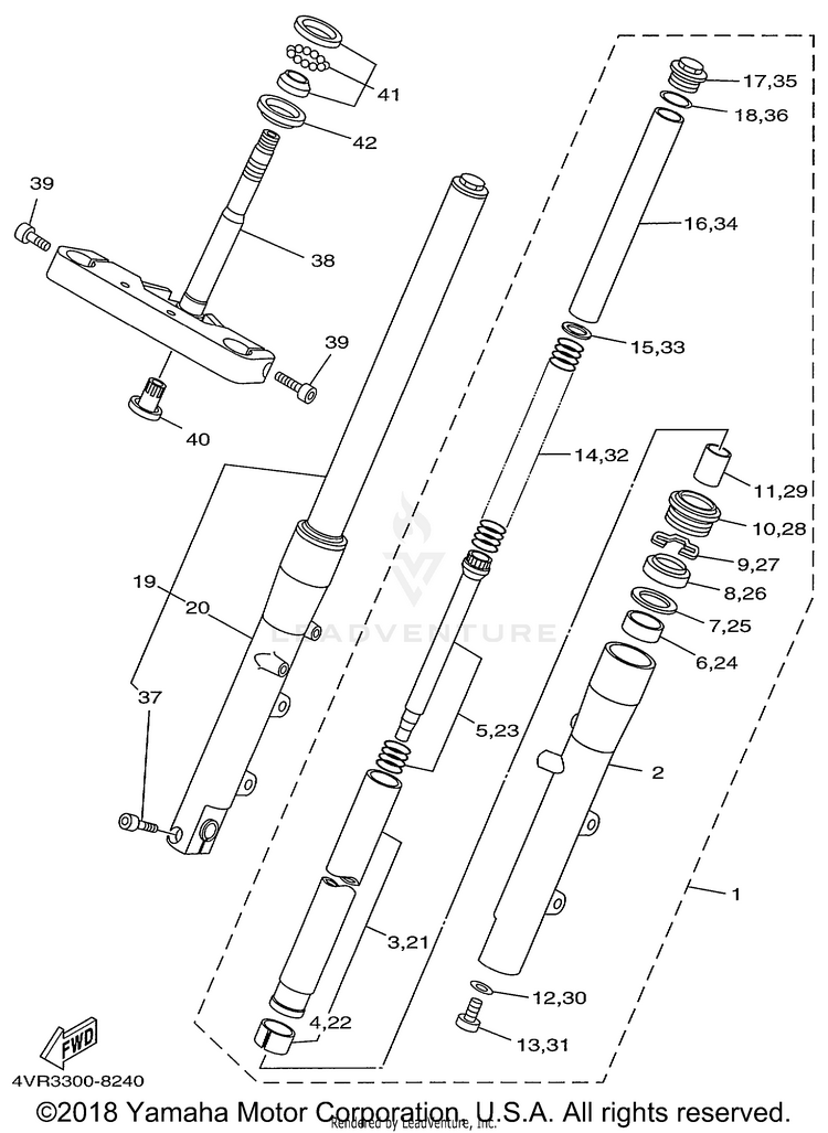 Front Fork Schematic