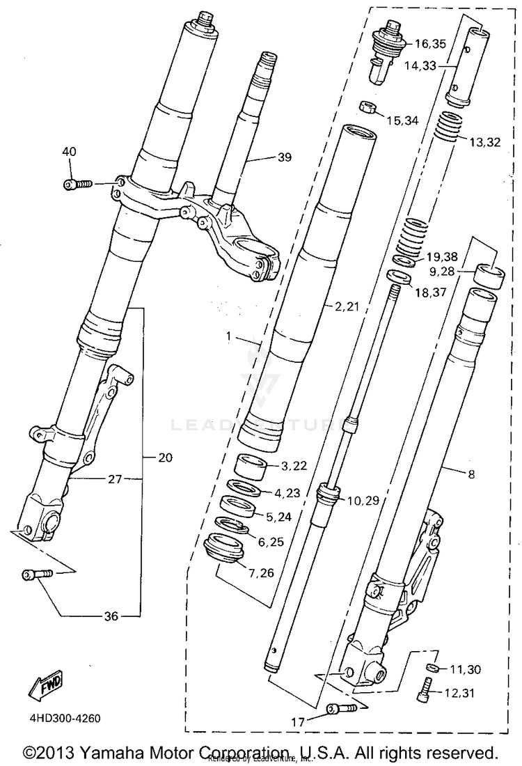 Front Fork Schematic