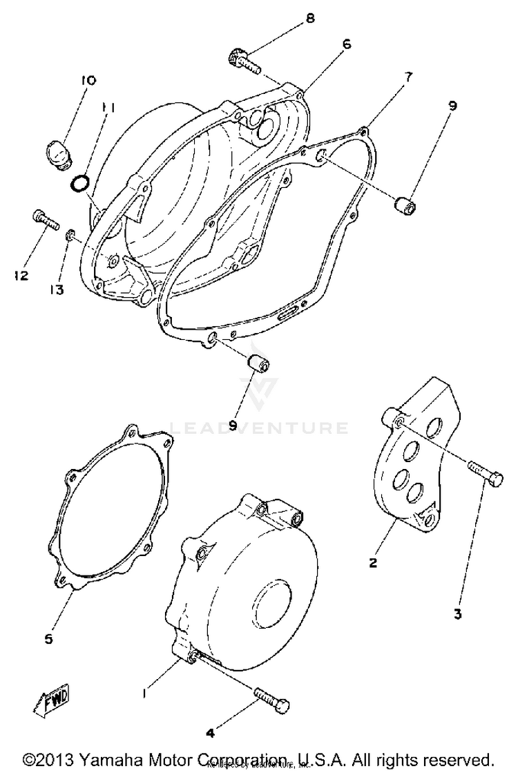 Crankcase Cover Schematic