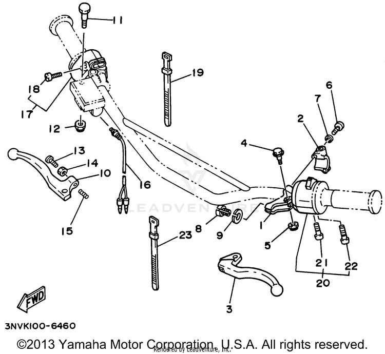 Handle Switch - Lever Schematic