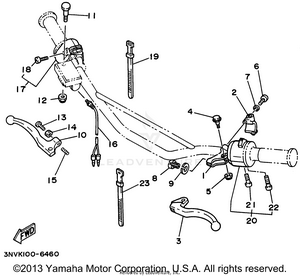 Handle Switch - Lever Schematic