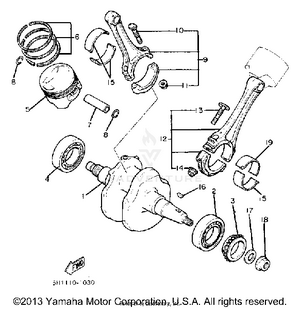 Crankshaft Piston Schematic