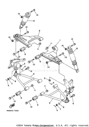 Front Suspension. Wheel Schematic