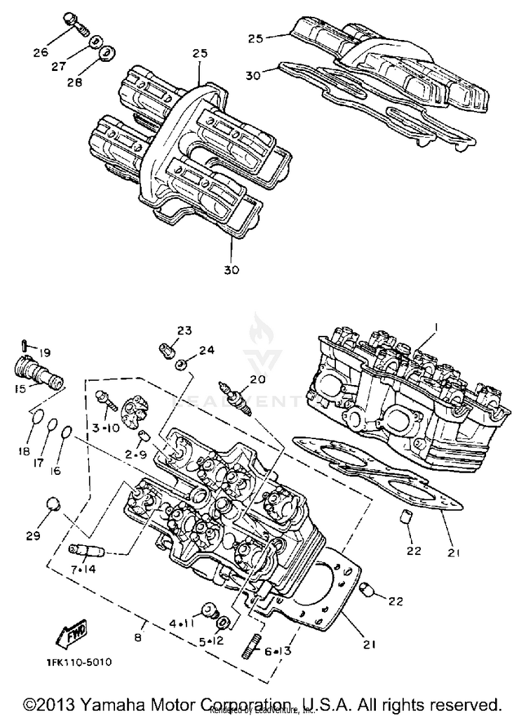 Cylinder Head Schematic