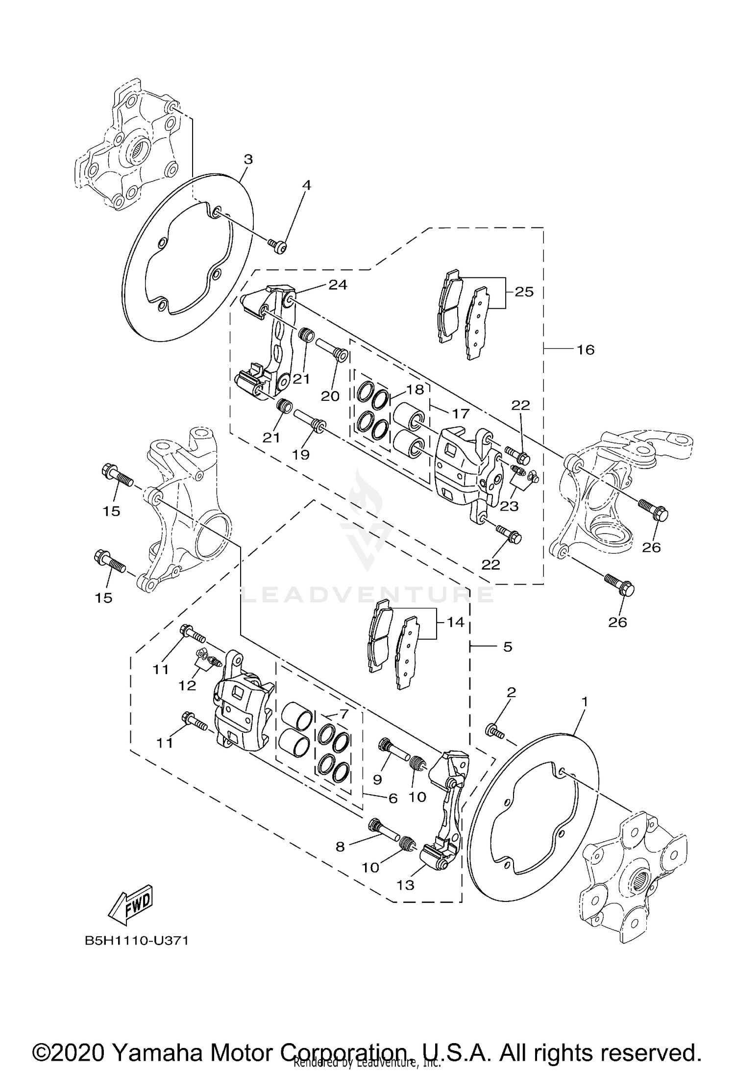 FRONT BRAKE CALIPER