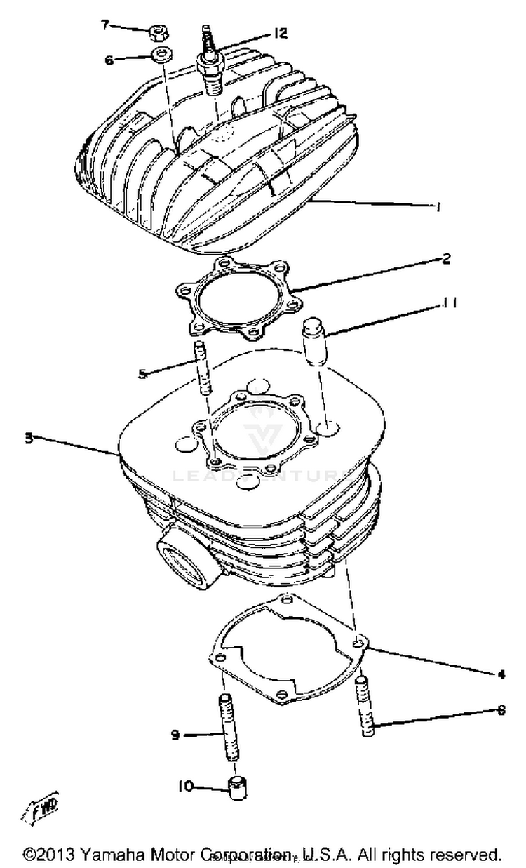 Cylinder Head-Cylinder Schematic
