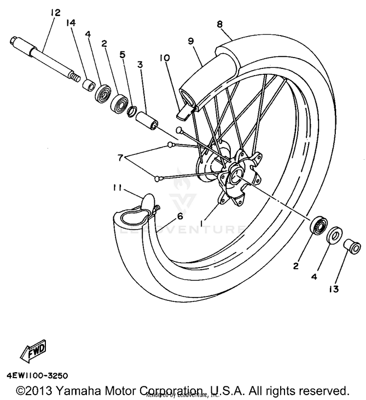 Front Wheel Schematic