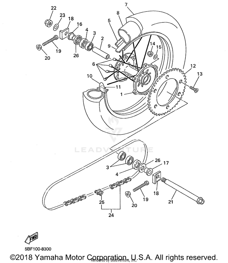 Rear Wheel Schematic