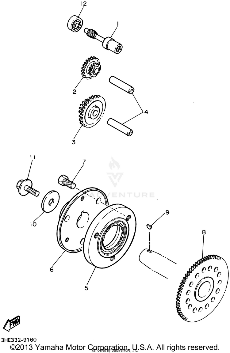 Starter Clutch Schematic