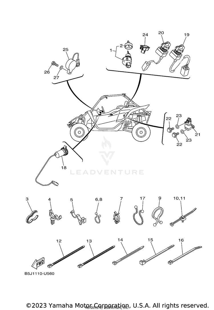 Electrical 3 YXZ1000R EPS - YXZ10YMXLR - 2020 Schematic