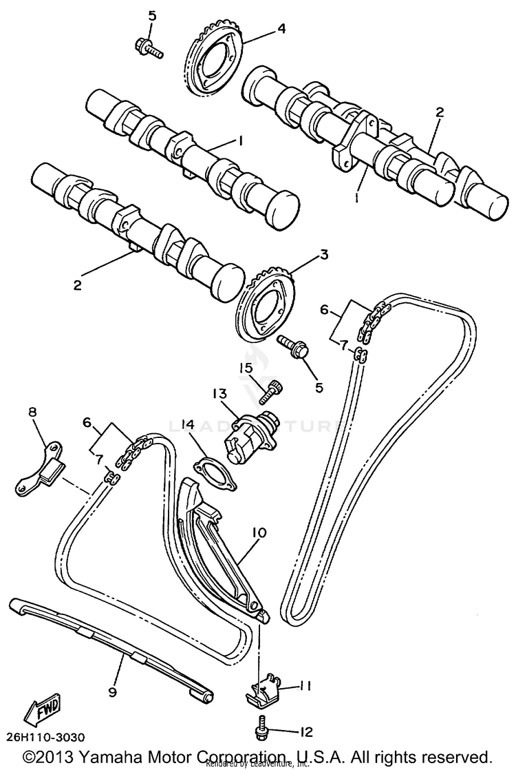 Camshaft Chain Schematic