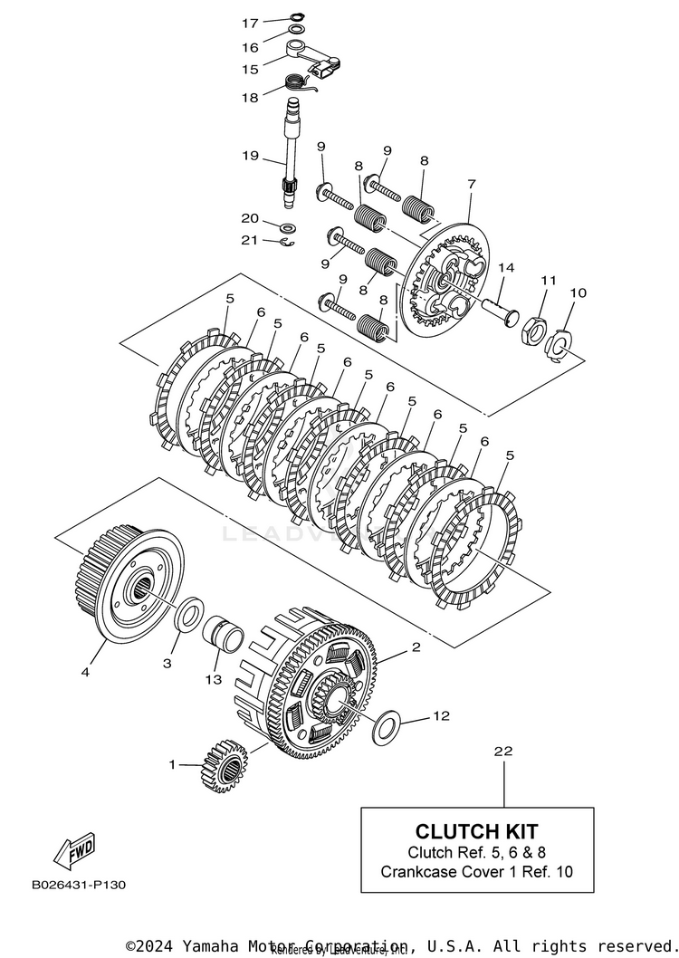 Clutch R3 - YZFR3HB - 2017 Schematic
