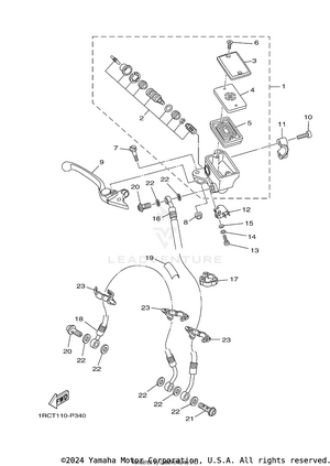 Front Master Cylinder Schematic