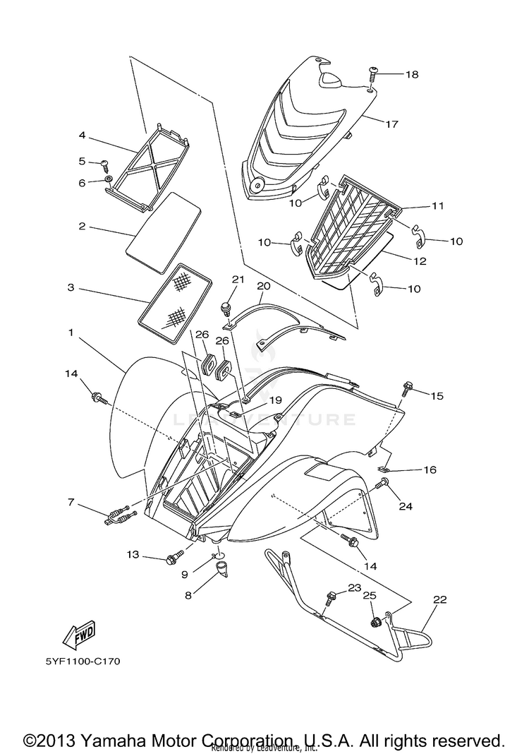 Front Fender Schematic