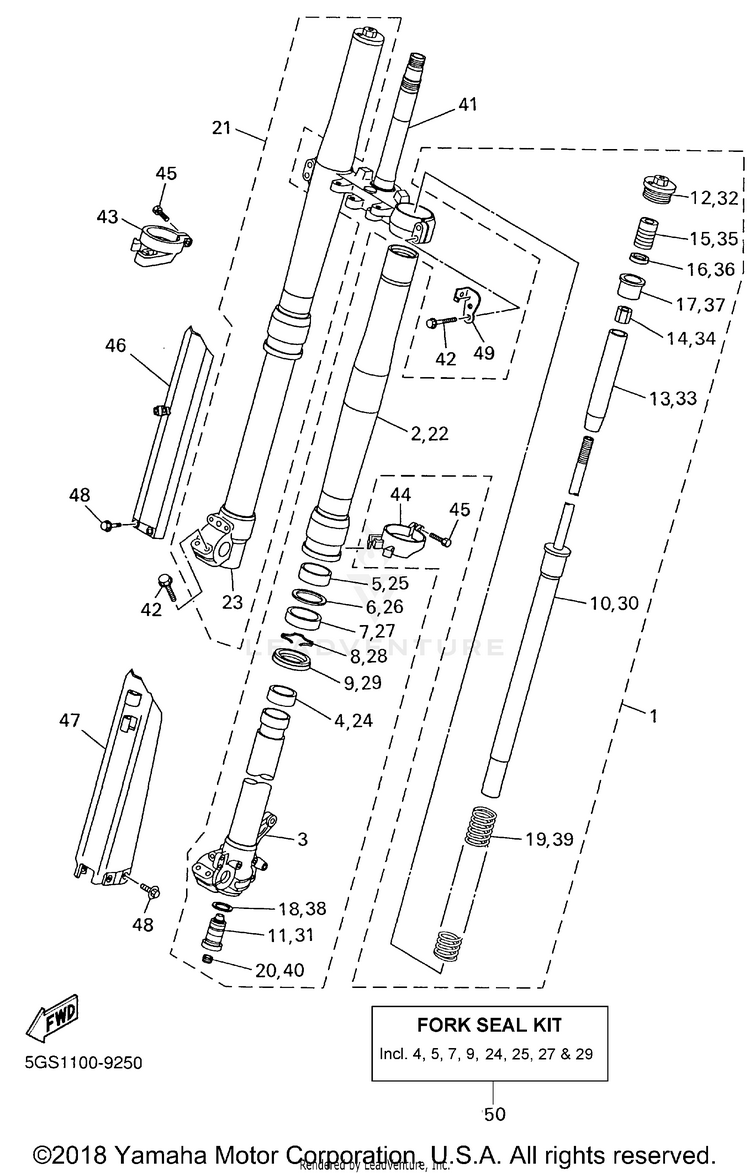Front Fork Schematic