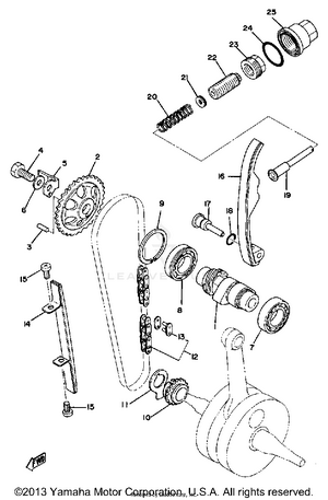 Camshaft - Chain Schematic
